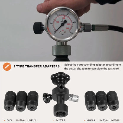 Hydraulic Accumulator Charging & Pressure Test Gauge Kit GK-01