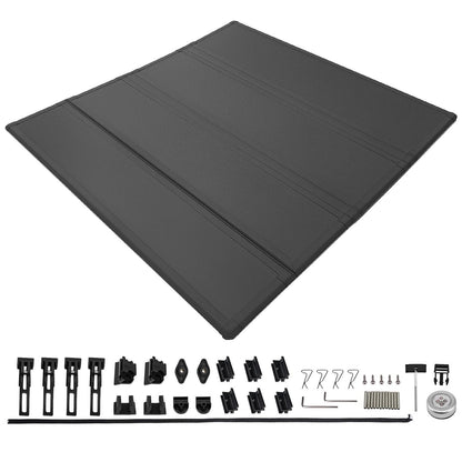 Quad-Fold Tonneau Cover for Nissan Titan (2016–2026) 6.5ft Waterproof