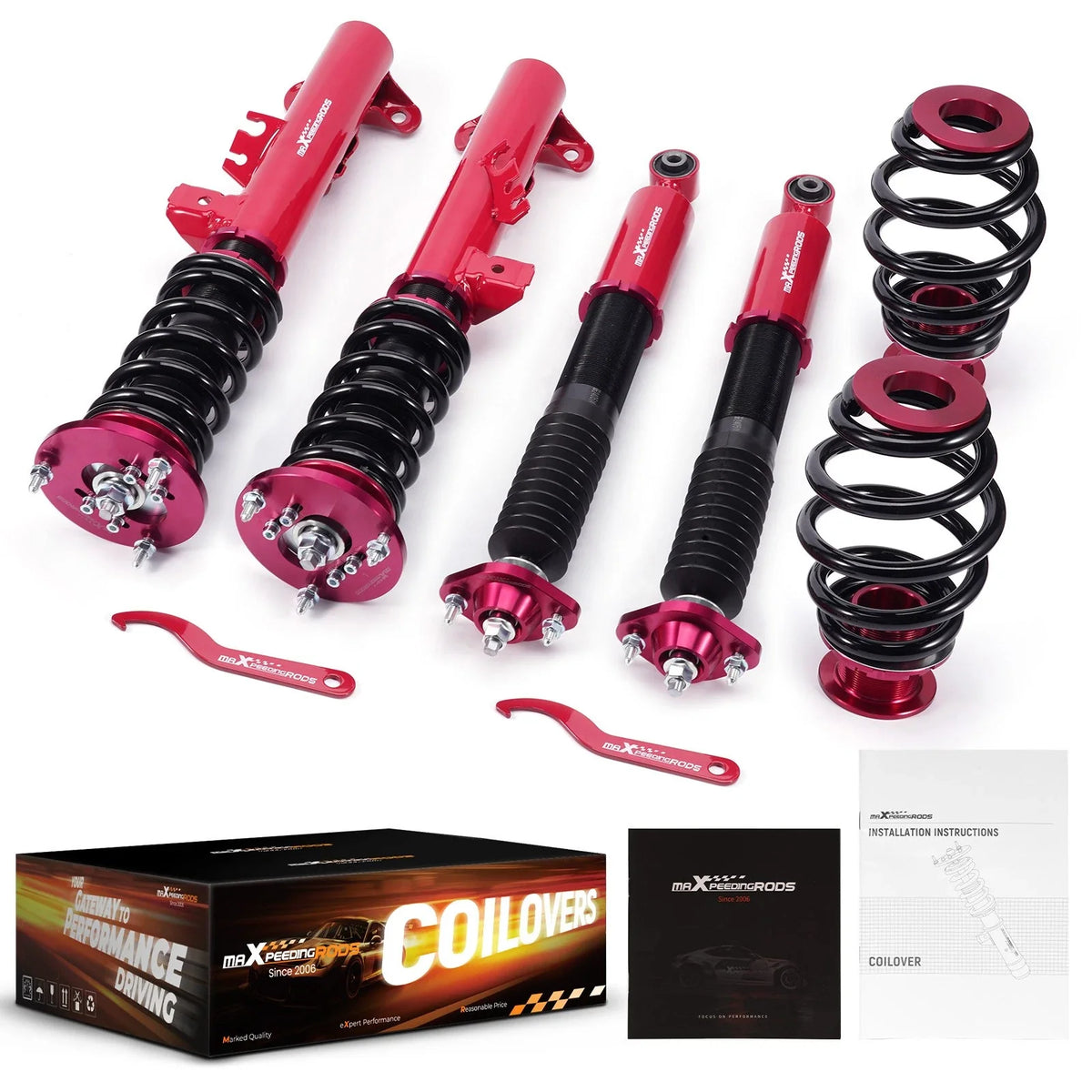 Coilovers Shocks + Springs Kit for BMW E36 3 Series (1992–1999)