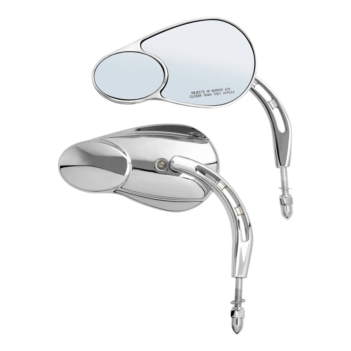 8mm Split Vision Mirrors for Harley Touring Electra Street Road Glide