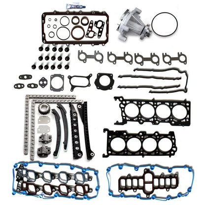 Timing Chain Kit, Full Gasket Set, Water Pump for Ford F-250 (1999)