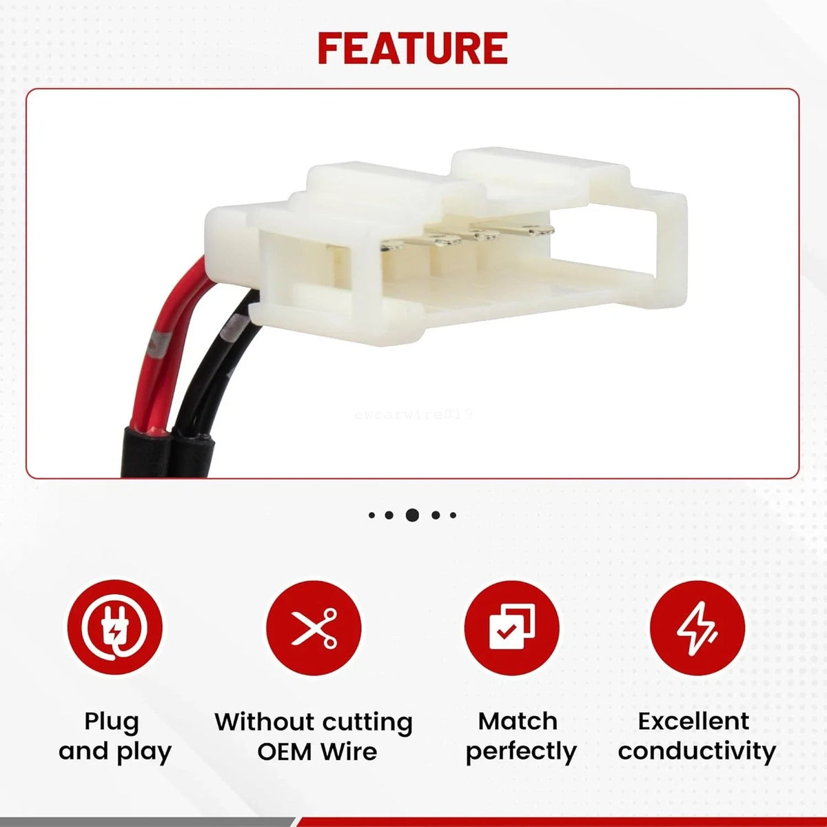 Set of 4 Door Speaker Wiring Harness Adapter Plugs for VW Golf (1999–2019)