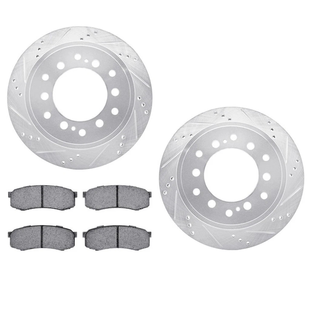 Rotor Set with Brake Pads for Toyota Land Cruiser (2013–2021) ALX-PAU-DF-7512-76100-CLA5
