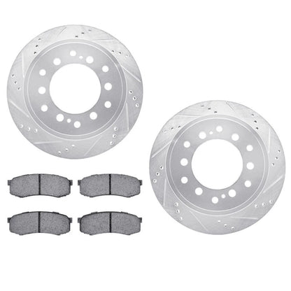Rotor Set with Brake Pads for Toyota Land Cruiser (2013–2021) ALX-PAU-DF-7512-76100-CLA5