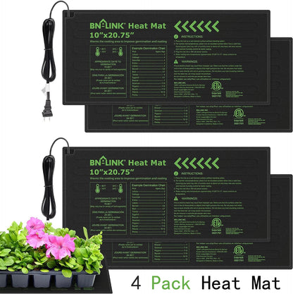 4X Seedling Heat Mat for Hydroponics (10" x 20")