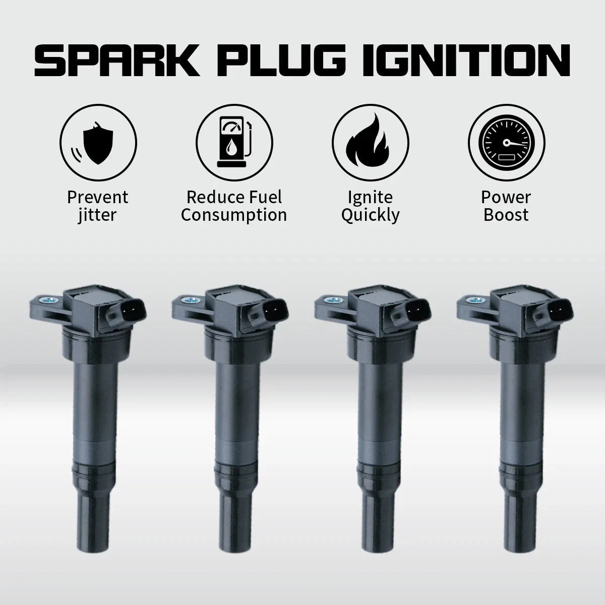 Set of 4 Ignition Coils for Hyundai Tucson Elantra Kia Soul (2011–2017) UF651