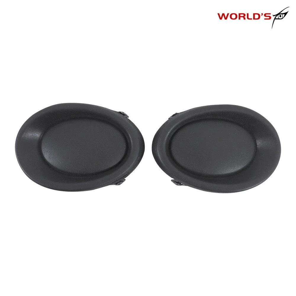 Set of 2 Front Fog Light Lamp Black Covers for Nissan Rogue Sport (2017–2019)