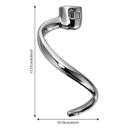 Stainless Steel S-Hook Dough Hook for Tilt-Head Stand Mixers (K45SS, KSM180)