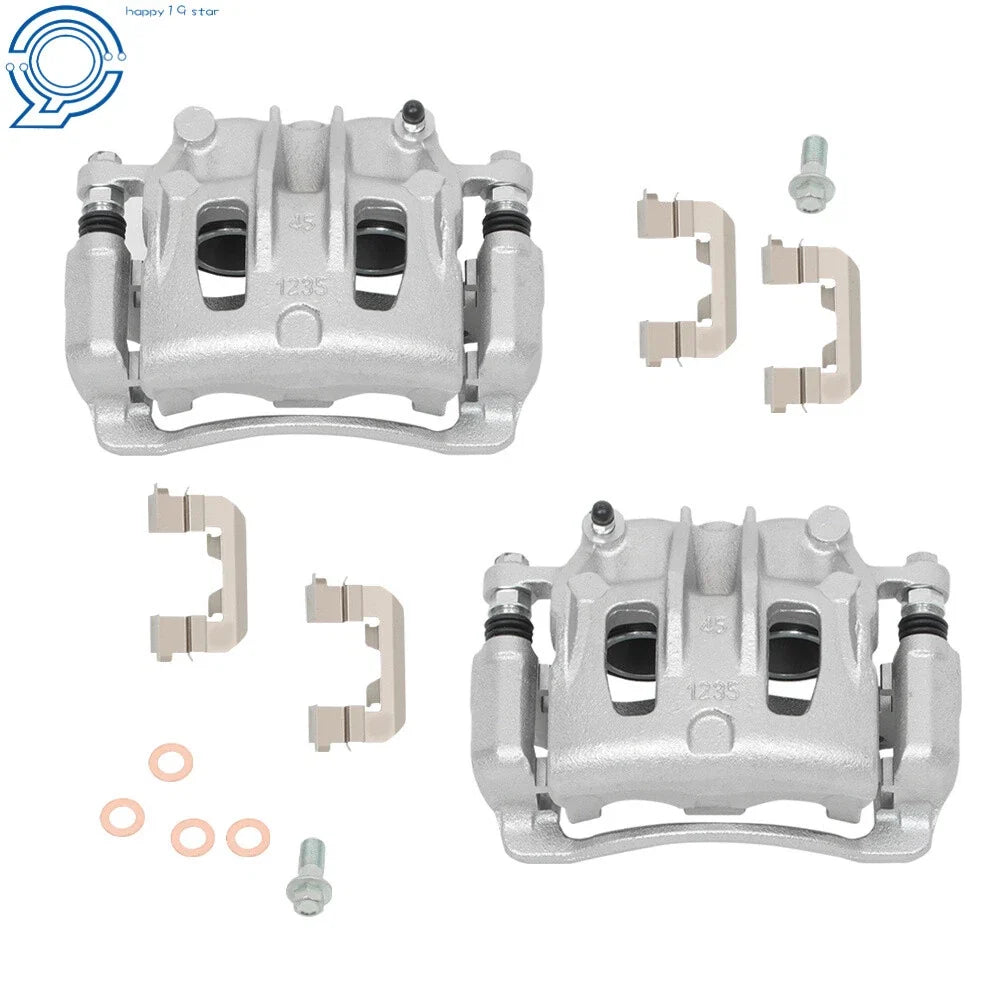 Set of 2 Brake Calipers with Bracket for Hyundai Santa Fe (2007–2016)
