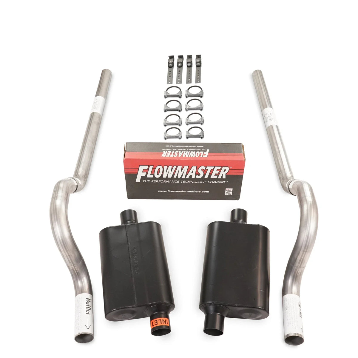 2.5" Dual Exhaust Kit for Mopar B Body (1962–1974) - Flowmaster 40 Series Rear Exit