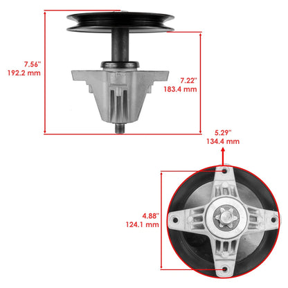 Spindle Assembly with Pulley Bolt for MTD M 200-46 Z530 ZT-S46 (46") SD127A1003