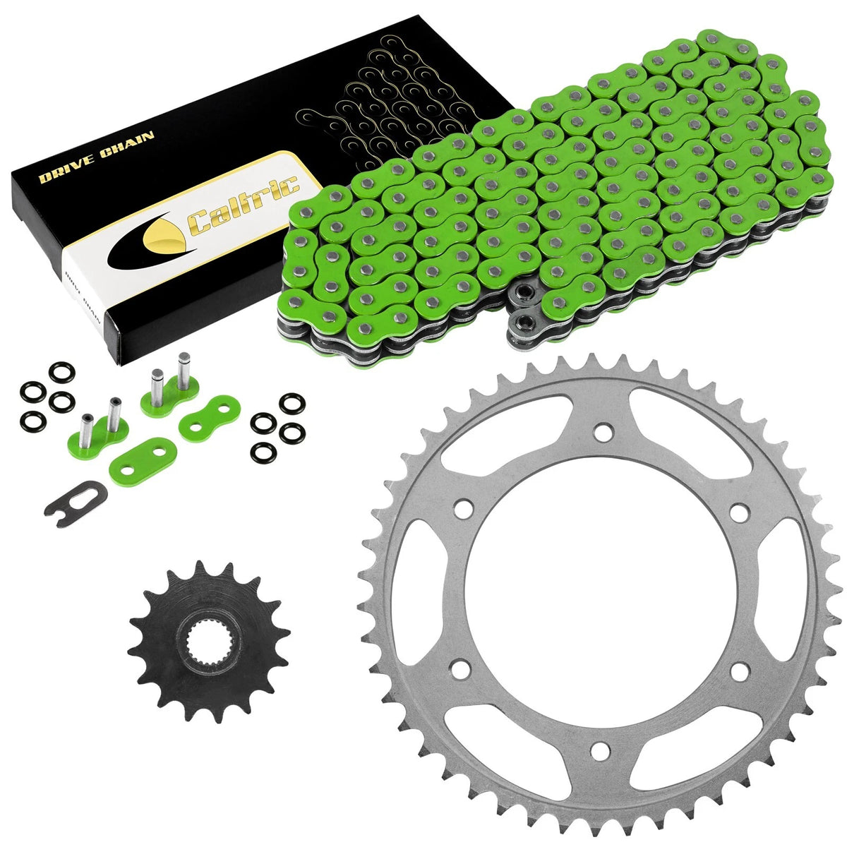 Green O-Ring Drive Chain & Sprocket Kit for Aprilia 650 Pegaso (1998–2004) EG2939FS163XO