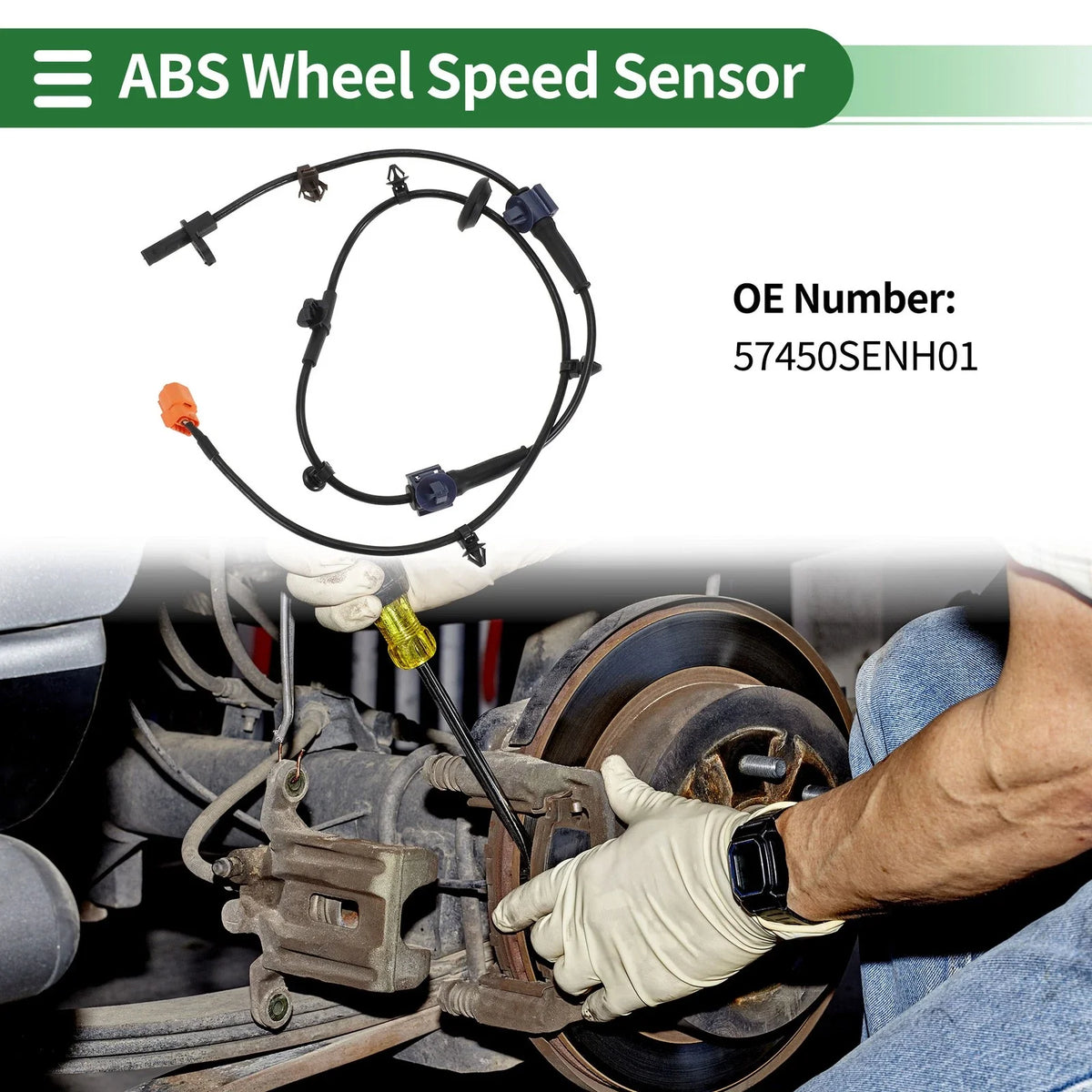 ABS Wheel Speed Sensor for Honda Fit Saloon (2003–2006) - 57450SENH01