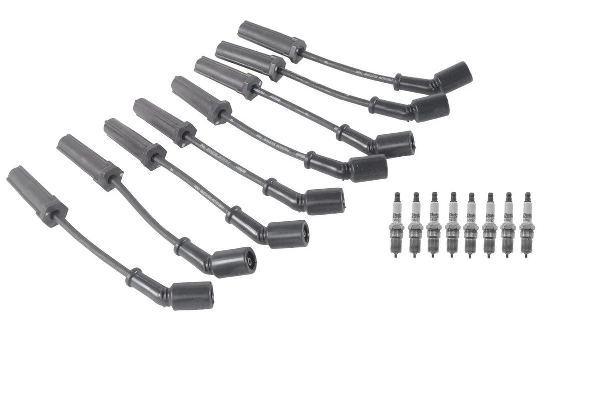 Set of 8 ACDelco Platinum Spark Plugs & Ignition Wire Set for Chevy 7.0 V8