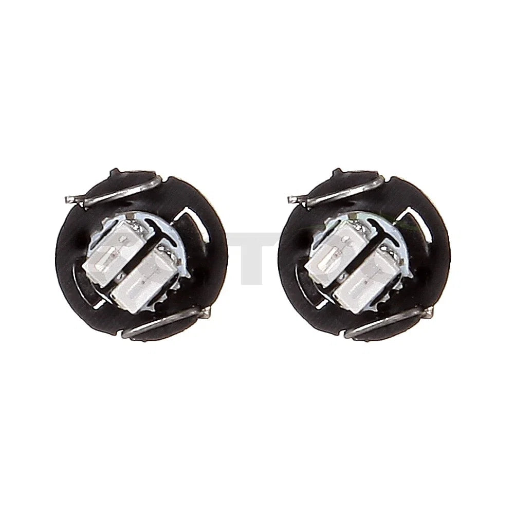 Set of 4 Red T3 Neo Wedge 3014 SMD LED A/C Heater Climate Lights