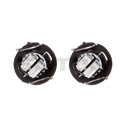 Set of 4 Red T3 Neo Wedge 3014 SMD LED A/C Heater Climate Lights