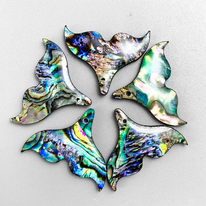 Natural Abalone Shell Bead Earrings for Jewelry Making