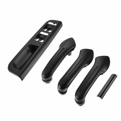 Set of 2 Black Window Switch Panel Bezel Door Handle Trim for VW Jetta MK4 (1998–2004)