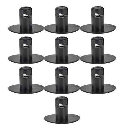 Set of 10 Plastic Large Head Quarter Turn Fasteners for (Grip .500") - 91007137-YEL