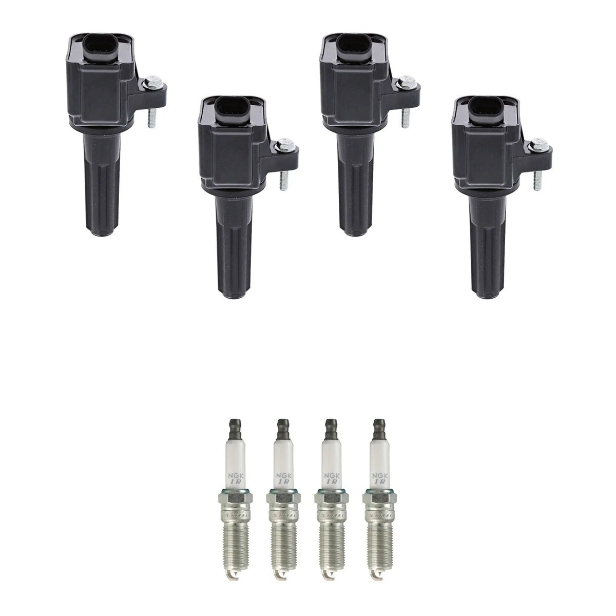 Set of 4 Ignition Coils & NGK Iridium Spark Plugs for Colorado Canyon (2015–2022)