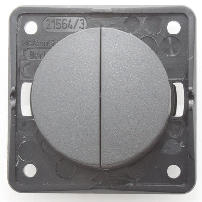 2X Berker 12V 2-Pole On/Off Twin Rocker Switch for Caravan (21236A)