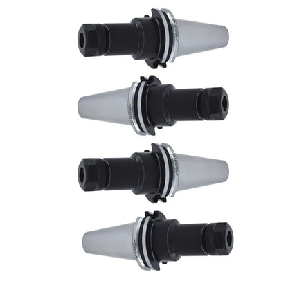 Set of 4 CAT40-ER20 Collet Chucks Tool Holder 4" Gage Length