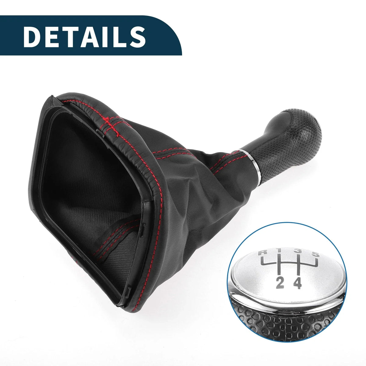 5 Speed Gear Shifter Knob with Cover No. 1J0711113C for Volkswagen Golf (1999–2006)