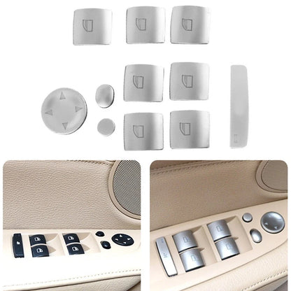 Silver Switch Button Cover Trim for BMW 3 Series X6 E70 E71 E84 E90