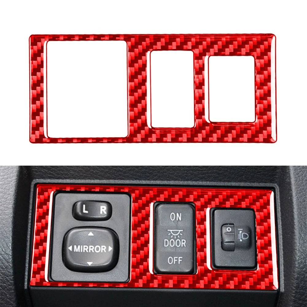 Carbon Fiber Head Light Control Button Cover for Toyota Tundra (2014–2021)