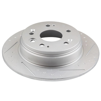Set of 2 Slotted Rear Brake Rotors for Honda CR-V (2002–2004)