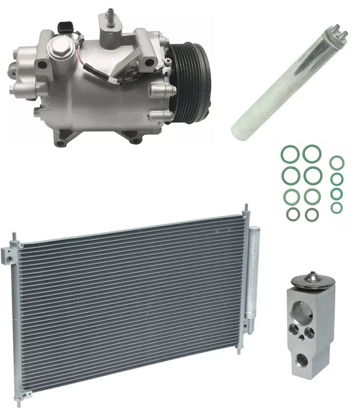 AC Compressor Kit with Condenser for Honda Civic 2.4L (2014–2014)