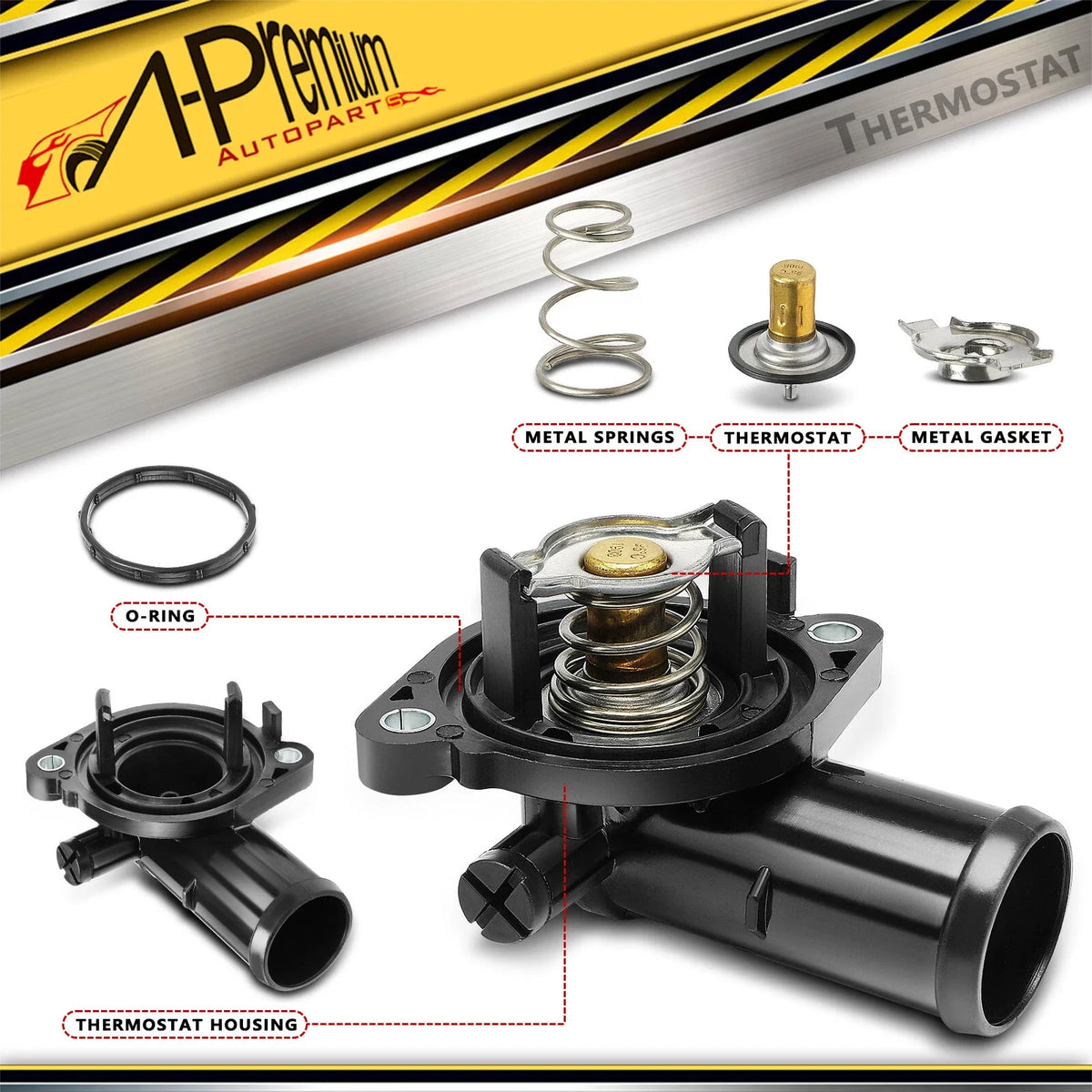 Thermostat Housing with Gasket for Chrysler Town & Country