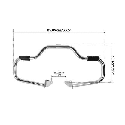 1 1/4" Mustache Engine Guard Highway Crash Bar for Harley Low Rider (2006–2023)