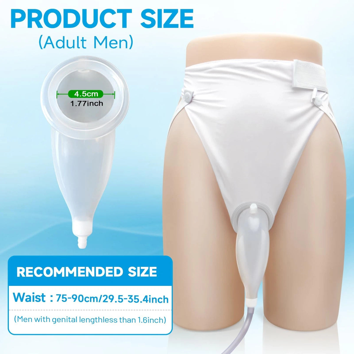 Catheter for Men, Urine Collection Bag (Elderly)