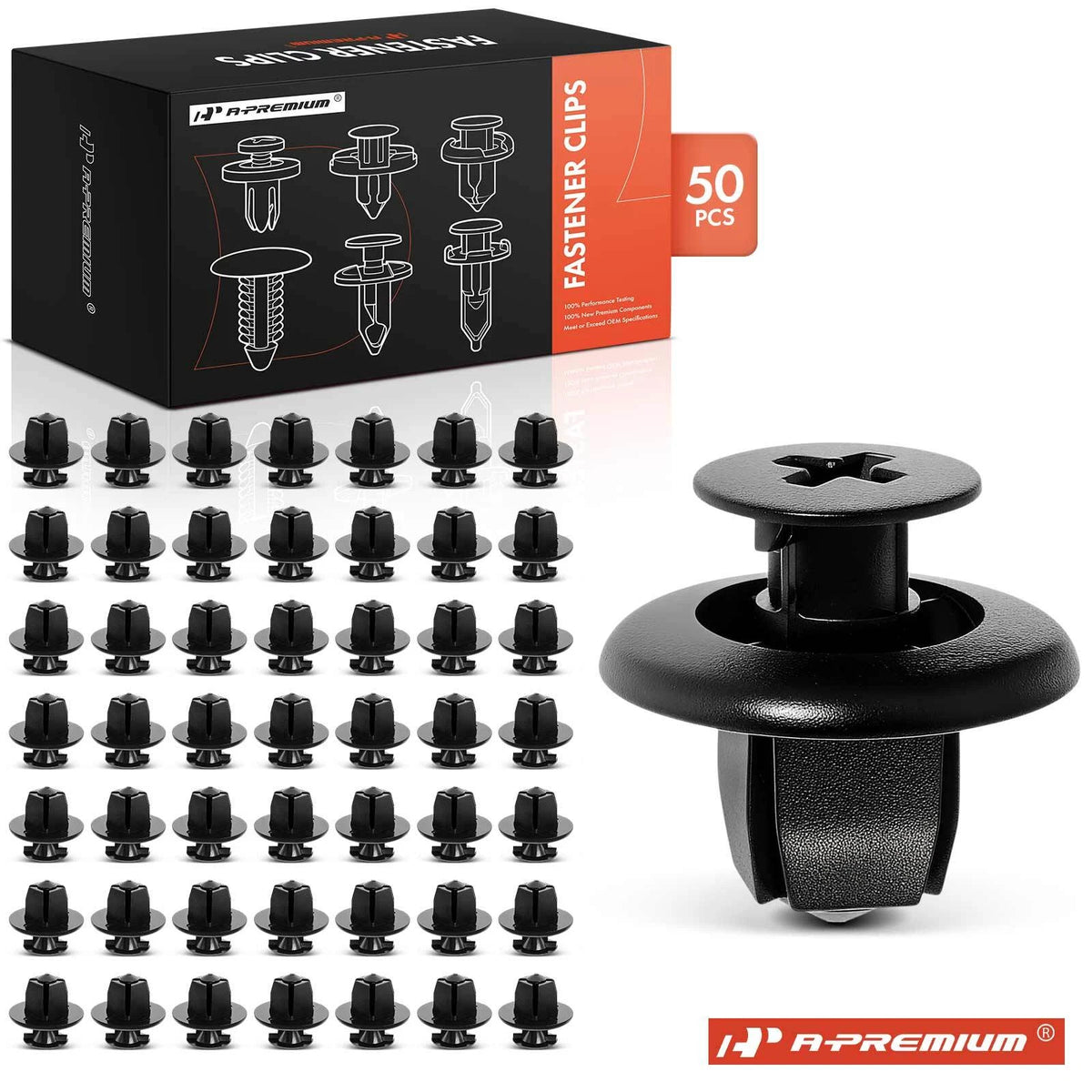 Set of 50 Nylon Push Type Retainer Clips for Toyota Camry (2006-On) 9046709166, 90467-09166