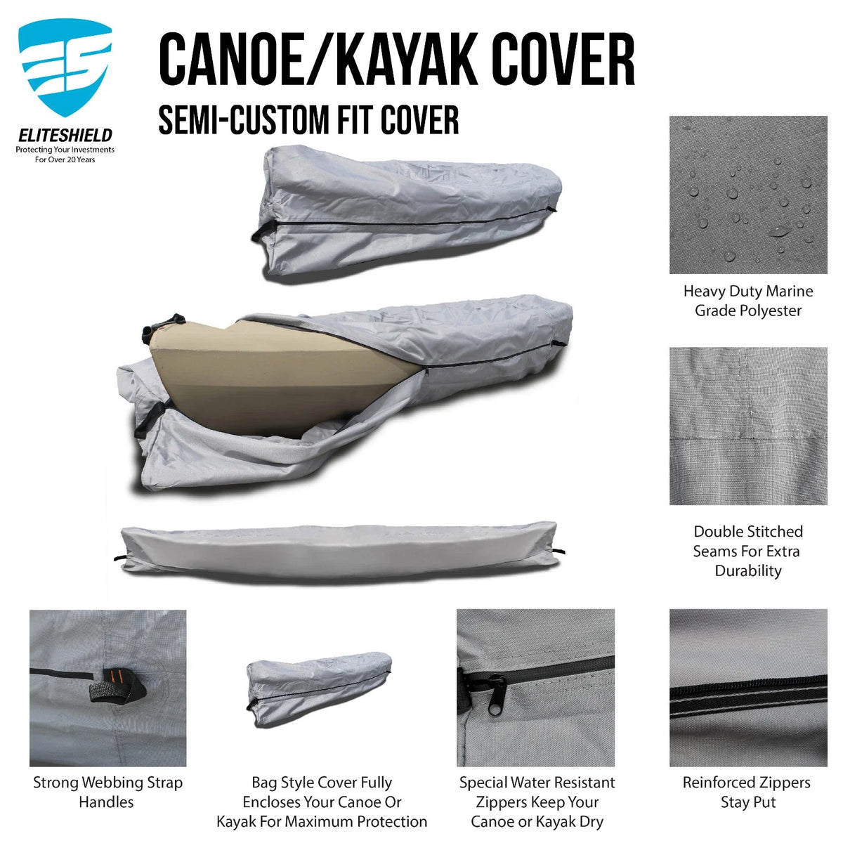 Canoe Storage Cover Bag for Old Town Saranac 146 (Pro)