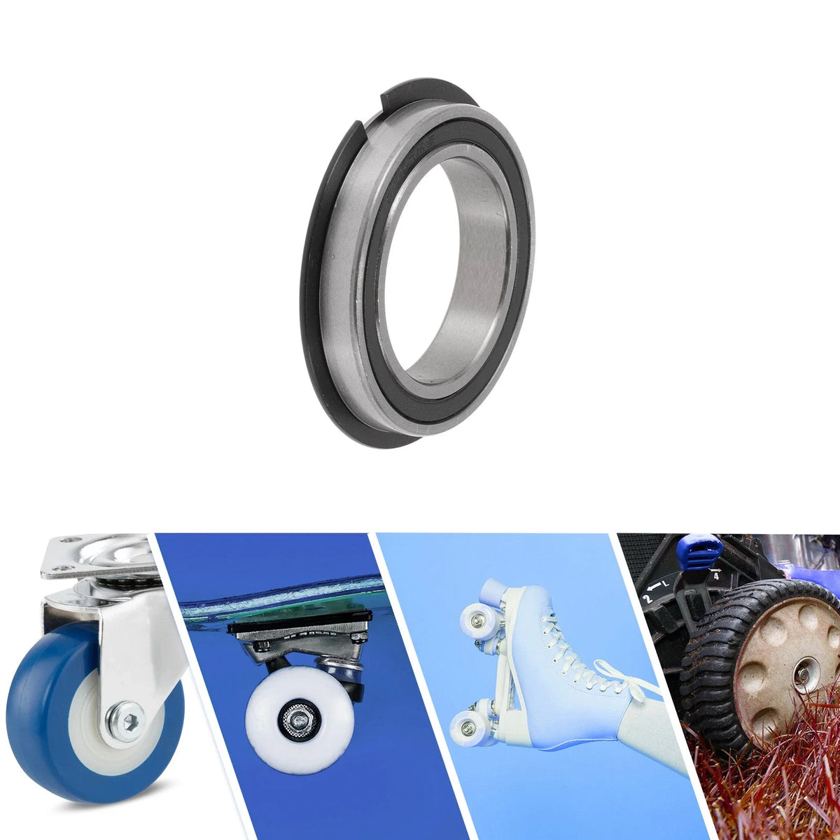 Deep Groove Ball Bearings 6805NR2RS for Scooter Skateboard Wheel (25x37x7mm)