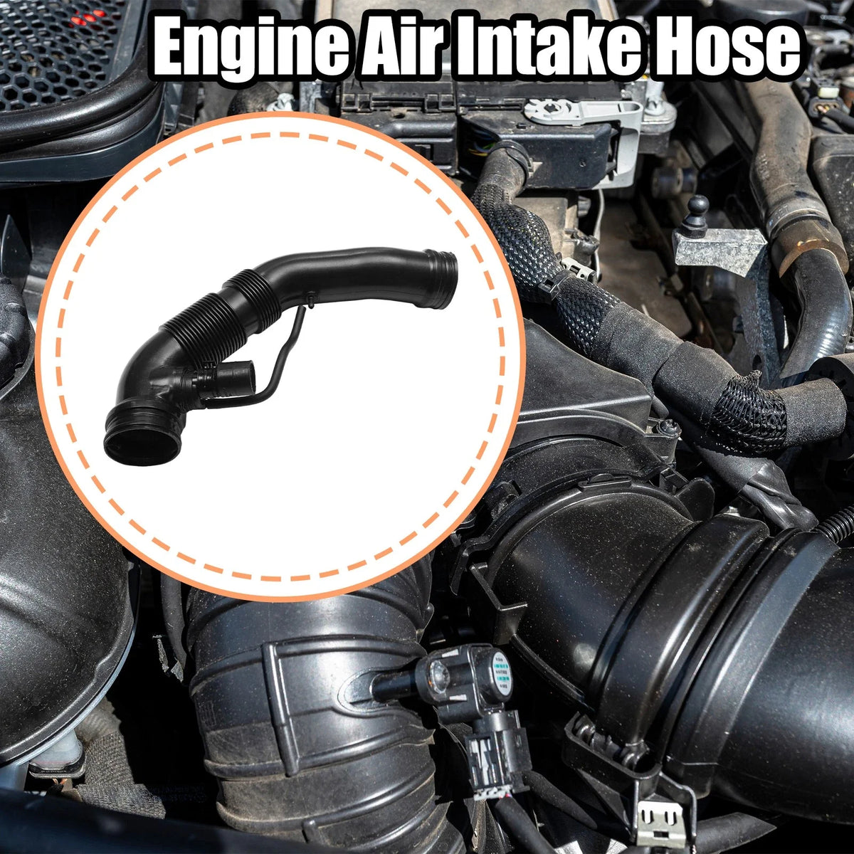 Air Intake Hose for Audi A3 8P1 1.6 (2003–2012) No. 1K0129684AE