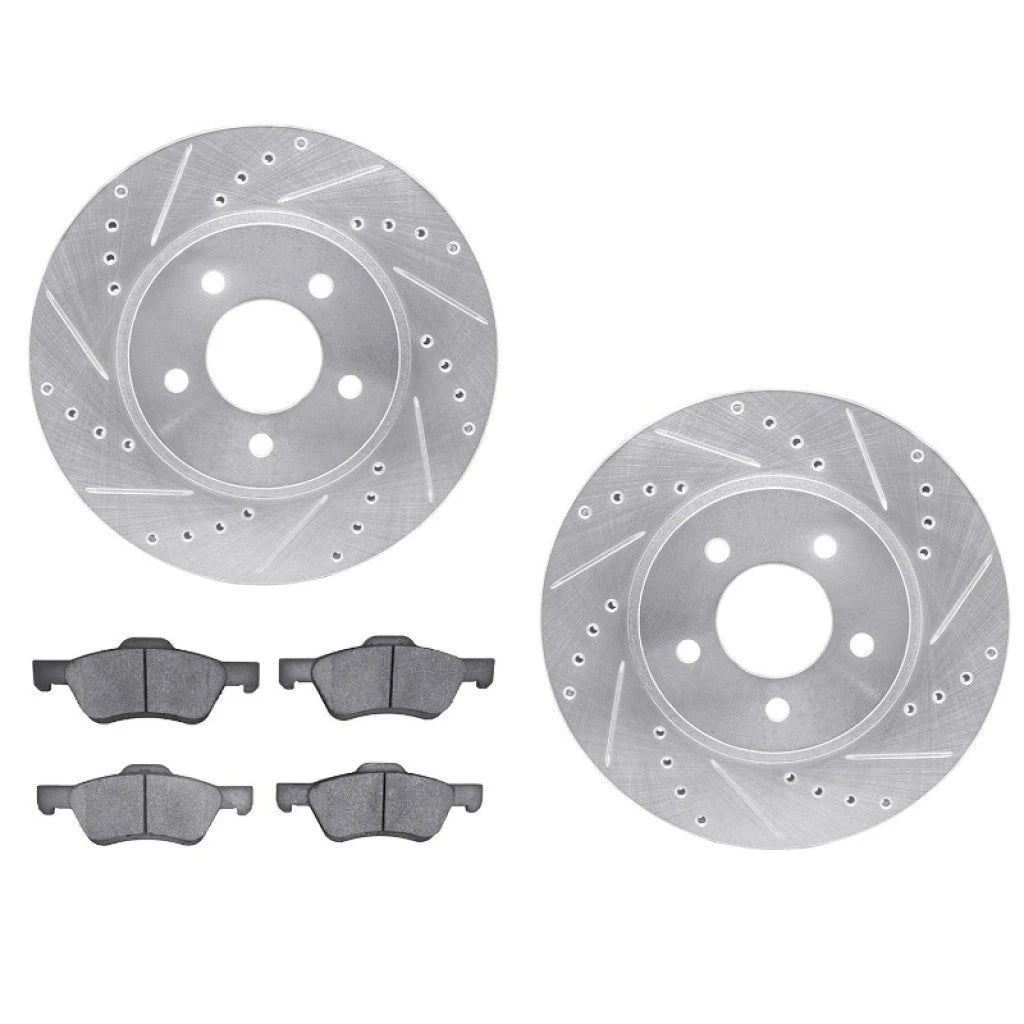 Rotor Set with Brake Pads for Mazda Tribute (2011) ALX-PAU-DF-7512-54172-CLA2