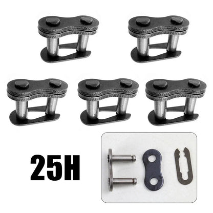 Pack of 5 Metal 25H Chain Master Connecting Link for ATV Motocross Scooter