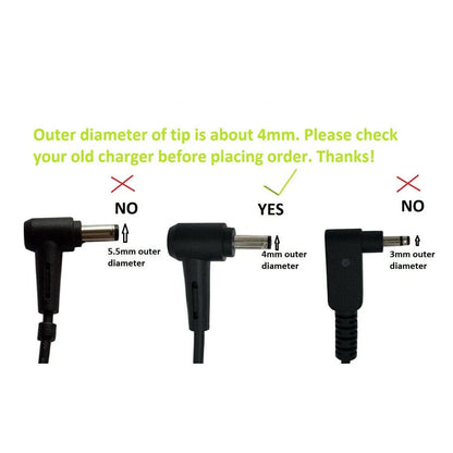 65W AC Adapter Charger for Asus ZenBook 14 Q407IQ Q407I Q407 Q4071