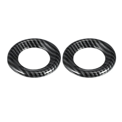 2pcs Loudspeaker Circle Trim for Honda Civic (2016–2021) Carbon Fiber