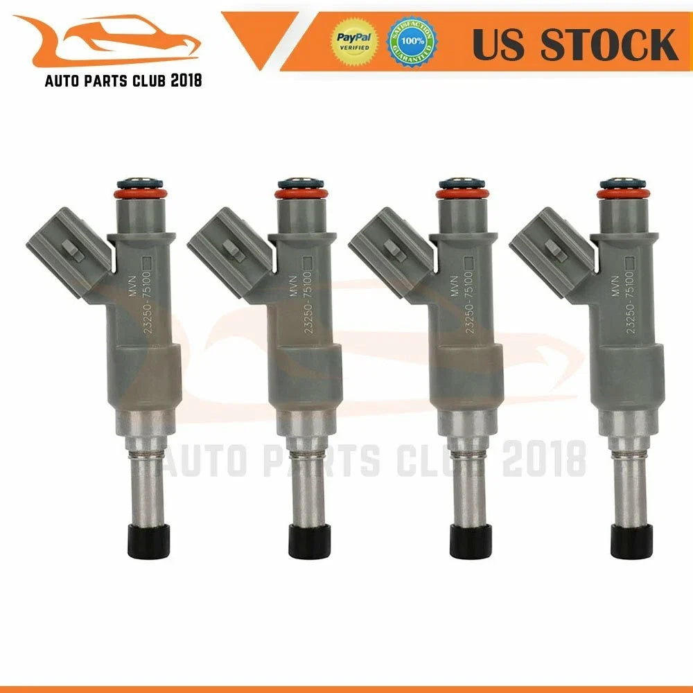 Set of 4 Fuel Injectors for Toyota 4Runner, Tacoma (2005–2016)