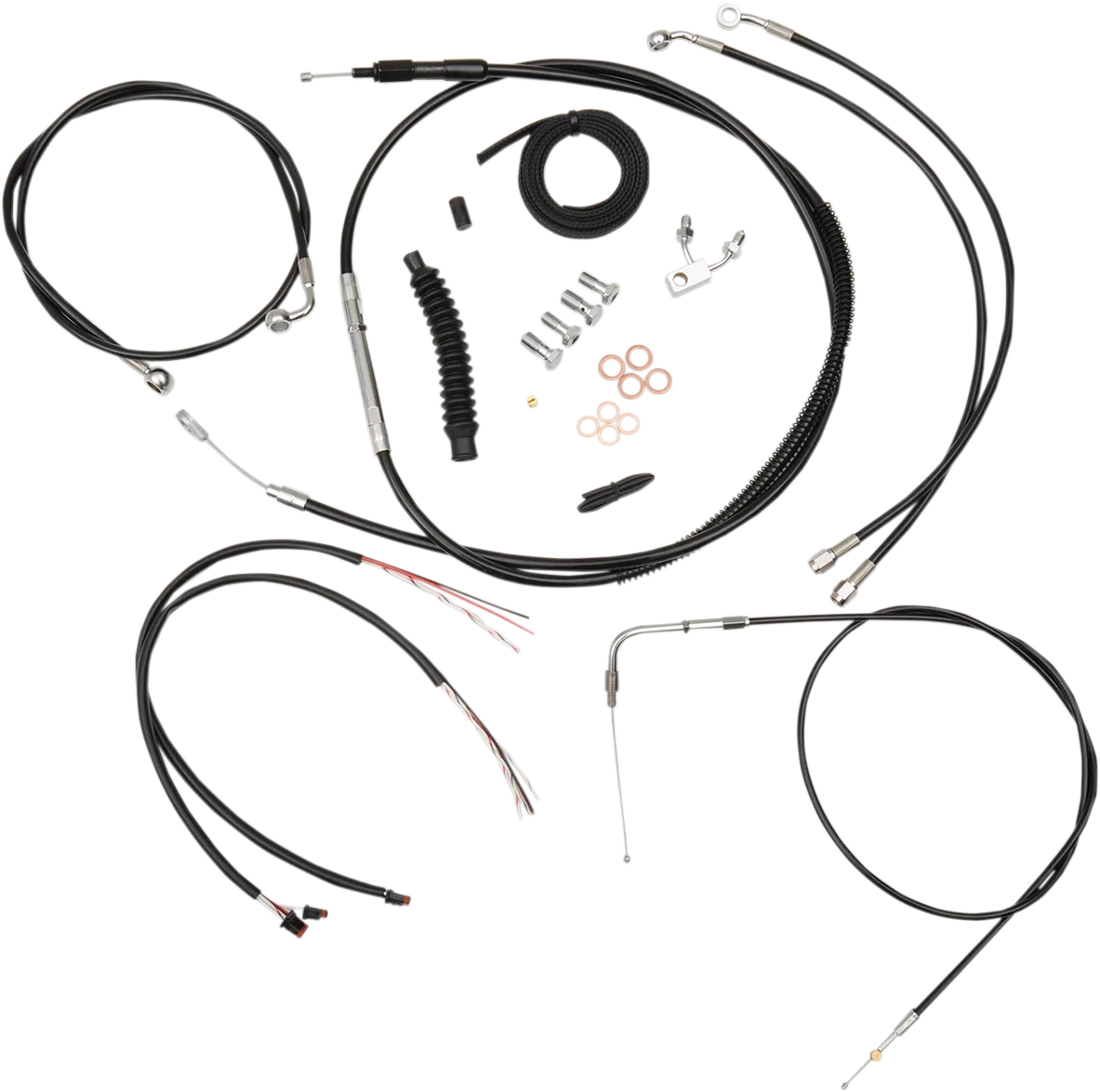 Handlebar Cable/Brake Line Kit for LA Choppers (18" - 20" Handlebars)