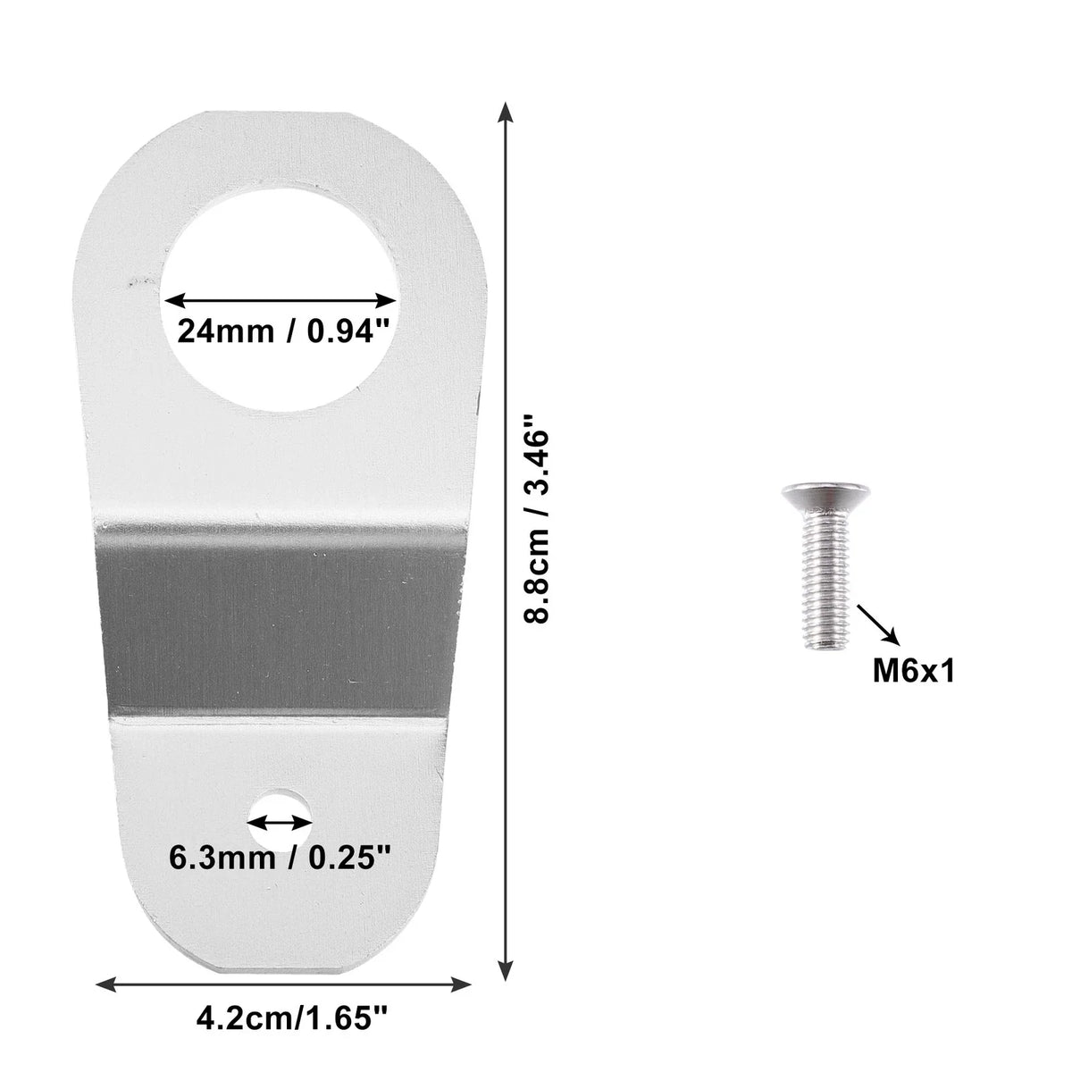 Set of 1 Engine Water Tank Radiator Bracket for Honda (Aluminum Alloy)