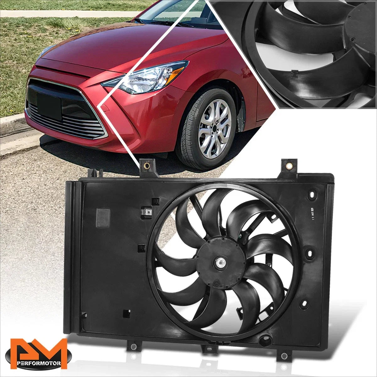 Radiator Cooling Fan Assembly for Scion iA/Toyota Yaris iA (2016–2018)