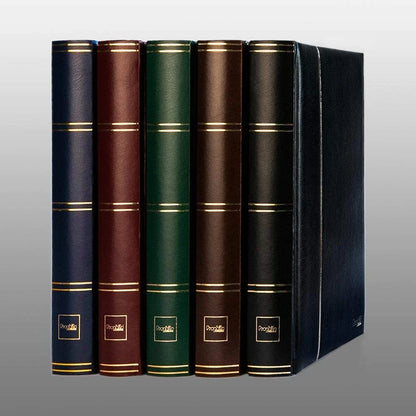 60-Side Stockbook Stamp Album for Collectors - Padded Blue Cover