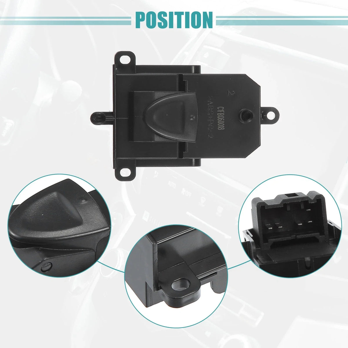 Passenger Side Power Window Switch 35760-SNA-J04 for Honda Civic Sedan (2006–2011)