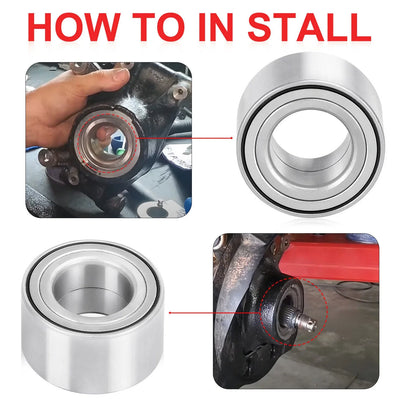 2 Front or Rear Wheel Bearing + Circlip for Honda Pioneer 1000 (2016–2022)