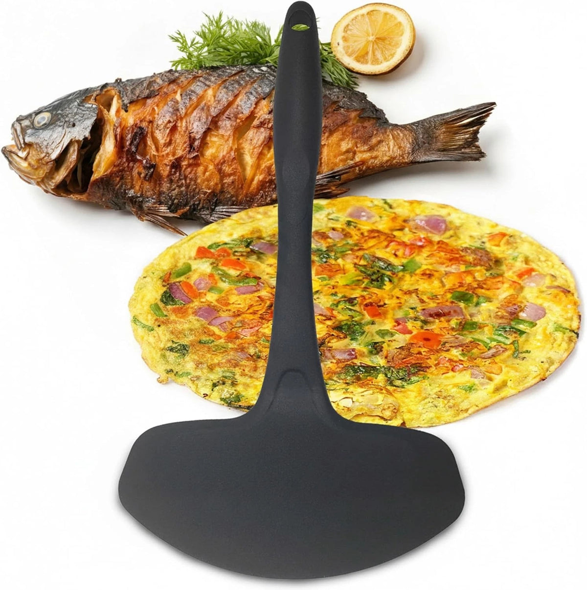 7 Inch Wide Flexible Spatula for Egg Flipper Pancake Turner